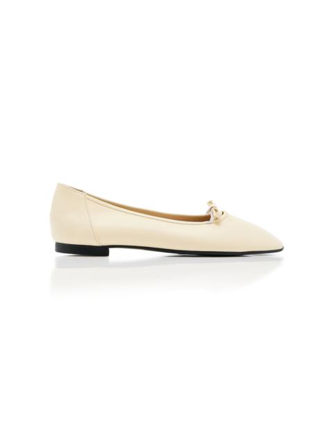 REIKE NEN Nabi Leather Ballet Flats ivory