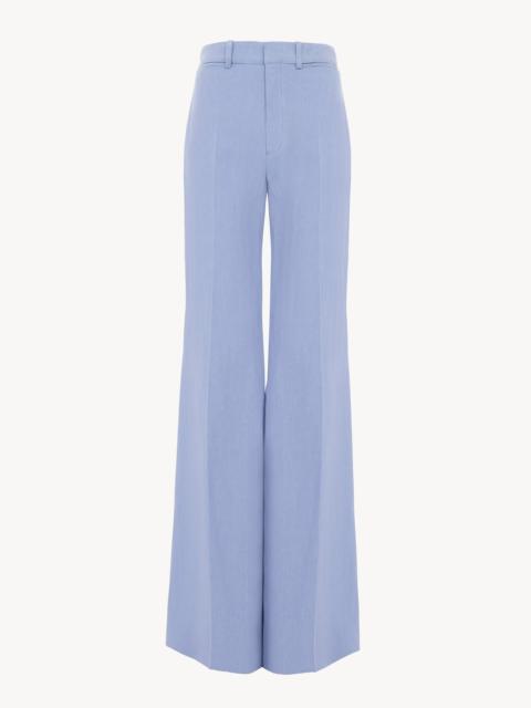Chloé HIGH-RISE FLARED PANTS IN LINEN CRÊPE