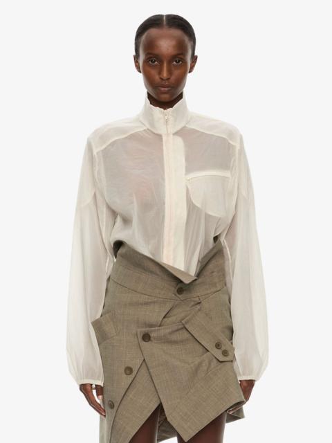 CHRISTOPHER ESBER Dannie Lucent Mottled Sheer Bomber