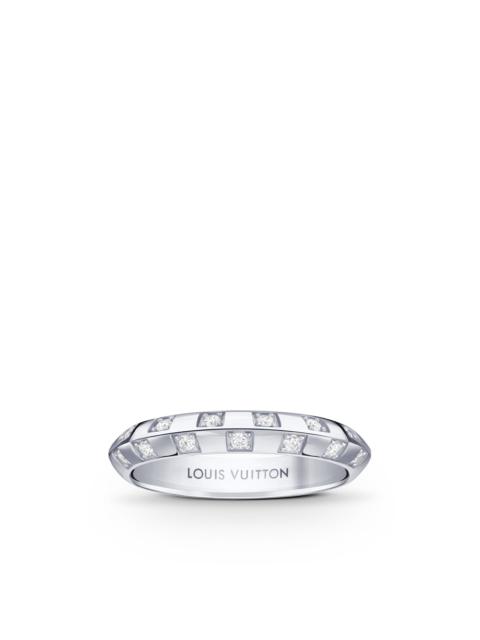 Louis Vuitton LV Diamonds V Ring, Platinum