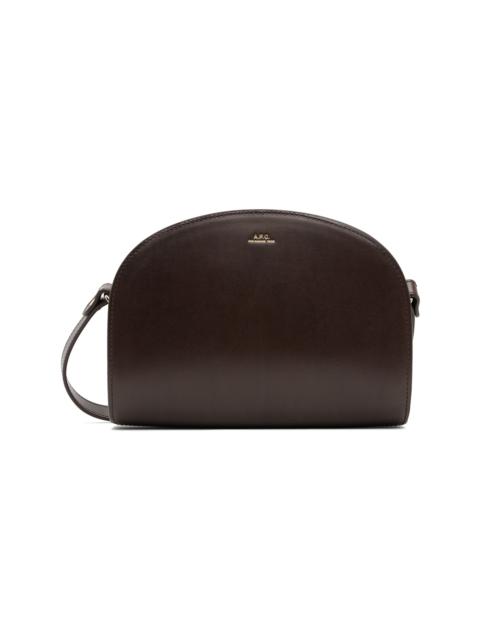 A.P.C. Brown Demi-Lune Bag