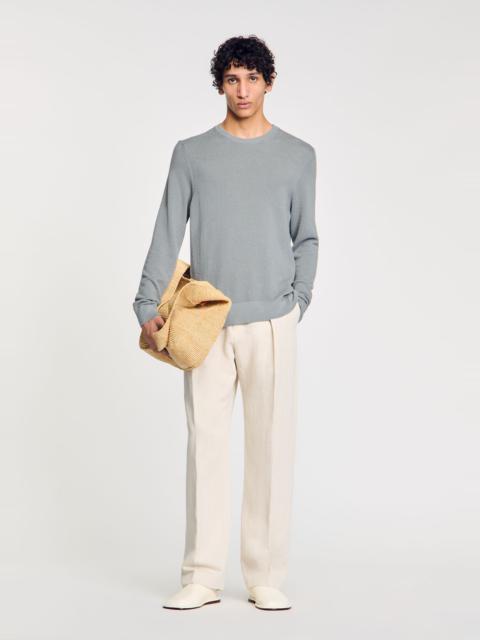 Sandro TEXTURED KNIT SWEATER