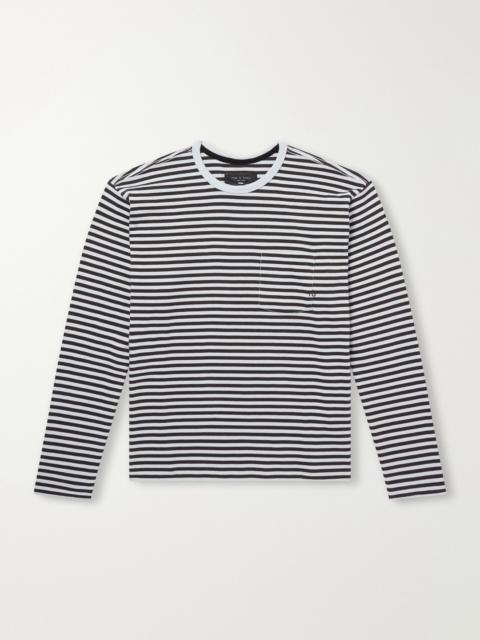 rag & bone Striped Cotton-Jersey T-Shirt