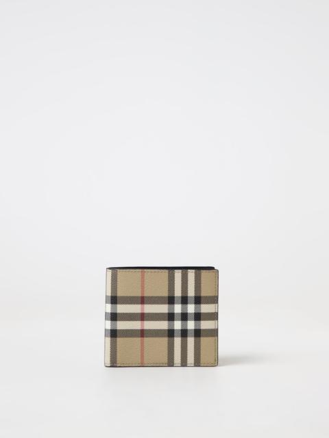 Burberry wallet in check coated fabric
