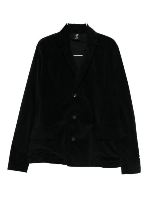 thom/krom single-breasted velvet blazer