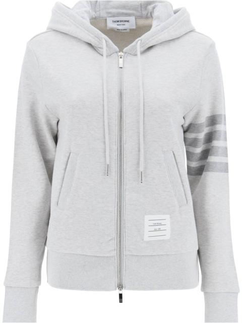 Thom Browne 4-BAR HOODIE WITH ZIPPER AND