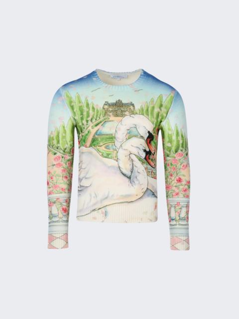 CASABLANCA L'amour En Fleur Crew Neck Jumper Multicolor
