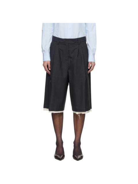 mfpen Gray Slash Shorts