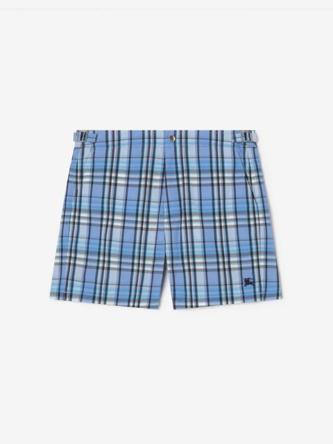 Burberry Check Seersucker Swim Shorts
