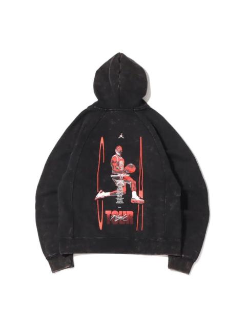 Jordan Men's Air Jordan Casual Sports Printing Pullover Black DJ0208-010