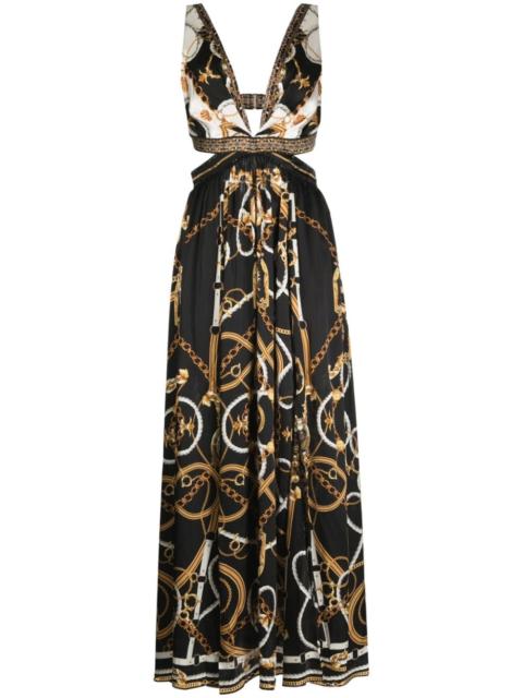 CAMILLA cut-out silk dress