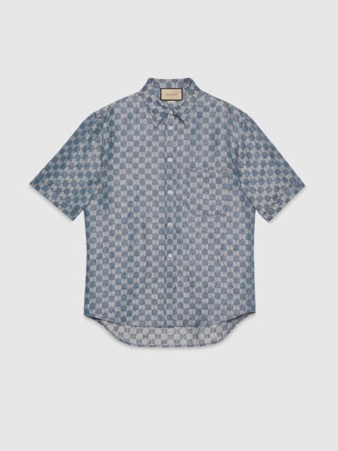 GUCCI GG linen jacquard shirt