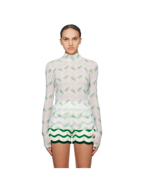 CASABLANCA Multicolor Ping Pong Long Sleeve T-Shirt