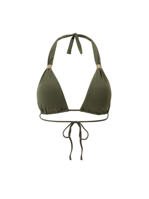 MELISSA ODABASH GRENADA OLIVE BIKINI TOP