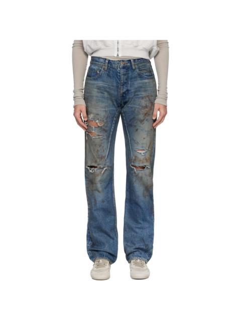 Rick Owens DRKSHDW Blue Temple Kurdt Jeans