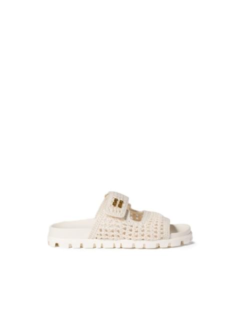 Miu Miu crochet sandals