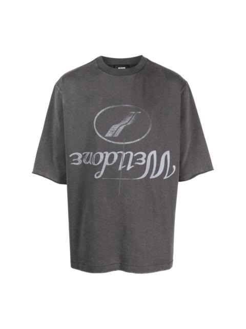 We11done logo-print cotton T-shirt
