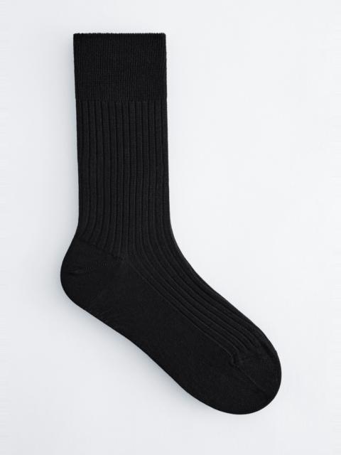 & Other Stories Ribbed Silk Socks