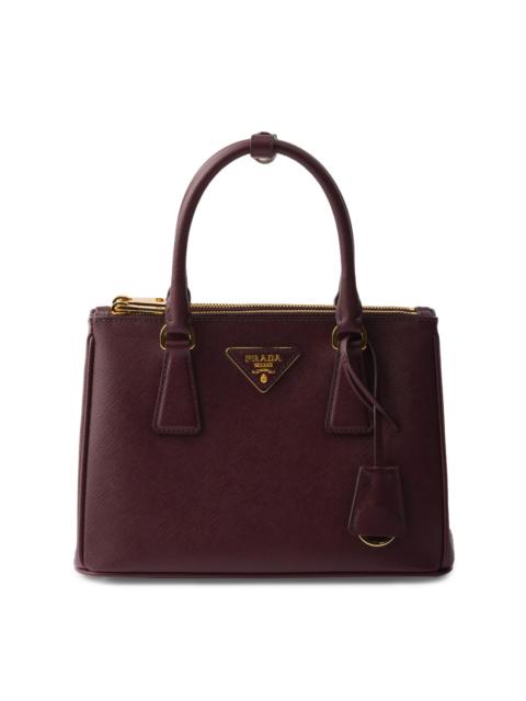 Prada Women's Small Galleria Saffiano Leather Top Handle Bag - Dark Red