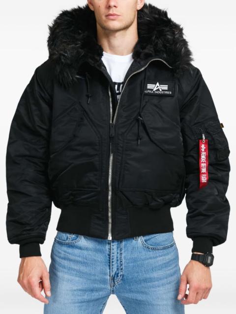 ALPHA INDUSTRIES faux-fur hooded jacket