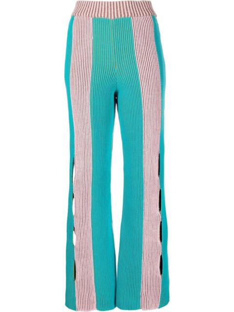 Andersson Bell striped-knit trousers