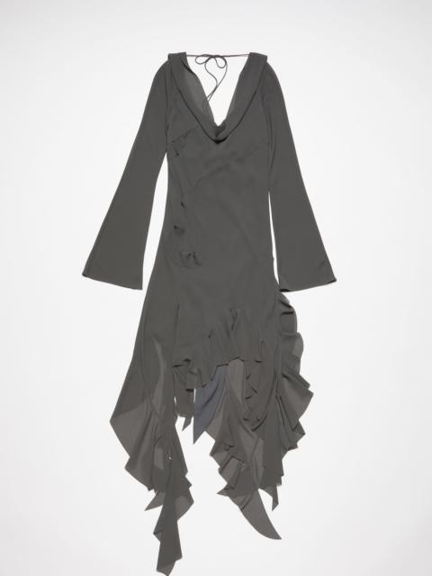 Acne Studios Drape ruffle dress - Anthracite grey