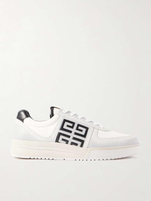 Givenchy G4 Logo-Embossed Leather and Canvas Sneakers