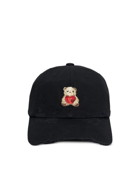 We11done distressed teddy-bear cap