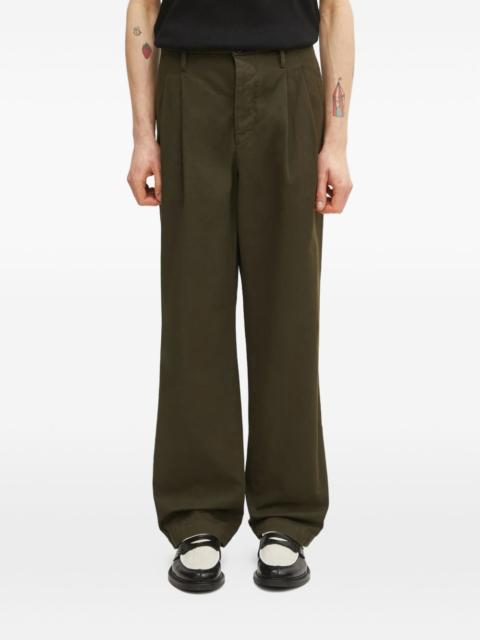 C.P. Company pleated straight-leg trousers