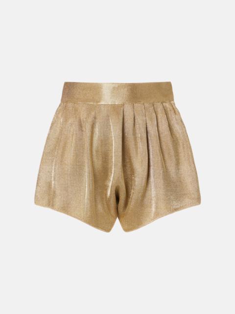 Alaïa High-rise mesh shorts