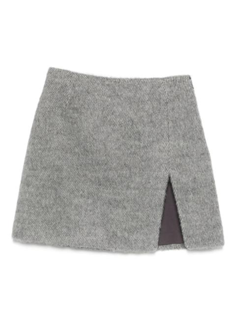 THE ANDAMANE front-slit mini skirt
