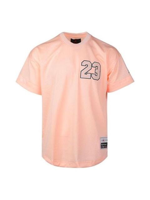 Jordan Men's Air Jordan 23 Flight Mesh Jersey T-Shirt Pale Pinkish Gray AO2827-814