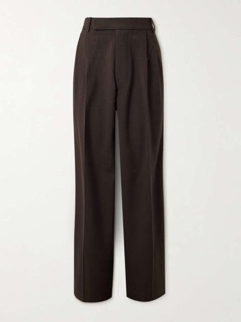 The Frankie Shop Beo Wide-Leg Pleated Woven Suit Trousers