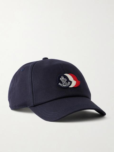 Moncler Logo-Appliquéd Cotton-Twill Baseball Cap