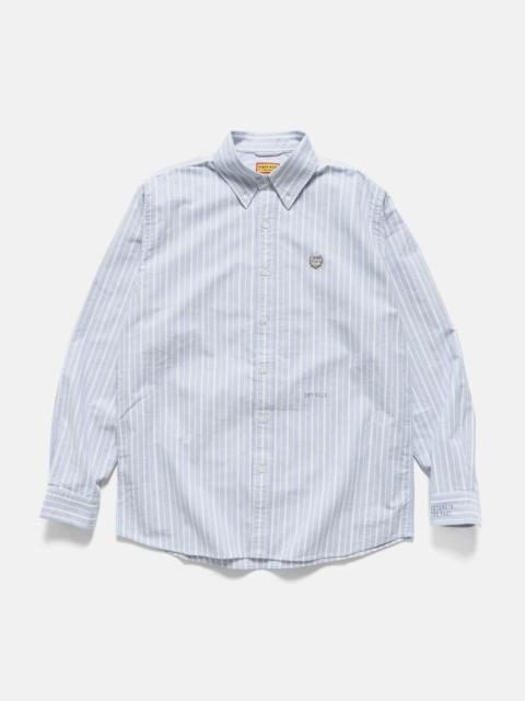 Human Made Stripe Ox B.D Shirt Blue