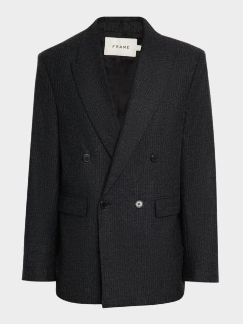 FRAME Men's Pinstripe Wool Blazer