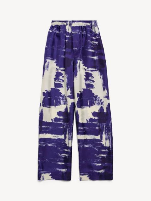 BALENCIAGA Women's Paintbrush Pyjama Pants in Blue