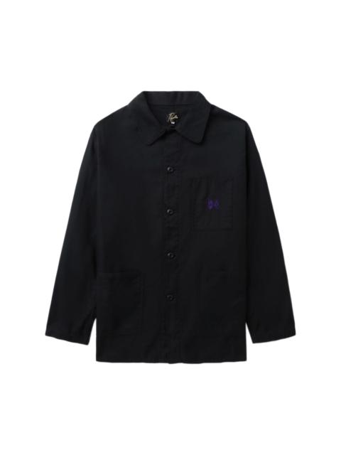 NEEDLES logo-embroidered shirt jacket