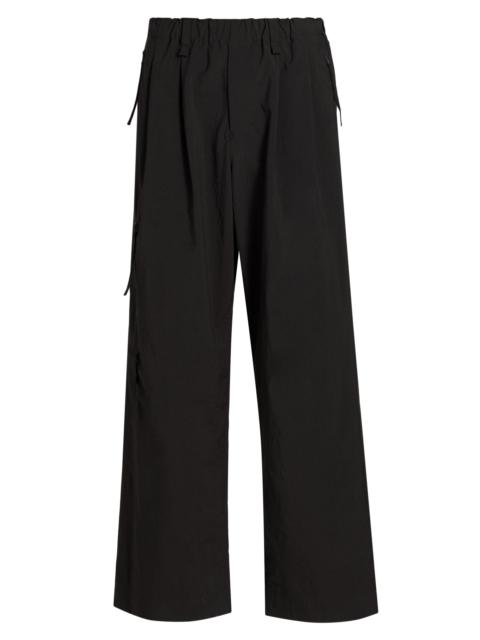 ISSEY MIYAKE Men October Straight-Leg Quarry Pants - Dark Brown