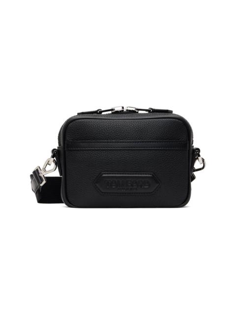 Black Soft Grain leather Traveller Mini Messenger Bag