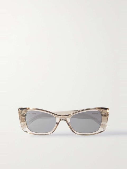 SAINT LAURENT Cat-eye acetate sunglasses