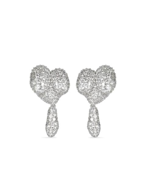 Vivienne Westwood asymmetric heart drop earrings