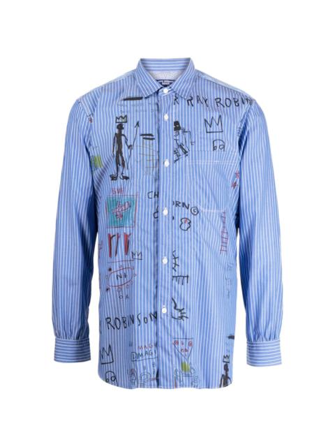 Junya Watanabe MAN Basquiat-inspired print shirt