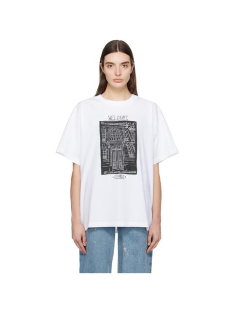 MM6 Maison Margiela White Graphic T-Shirt