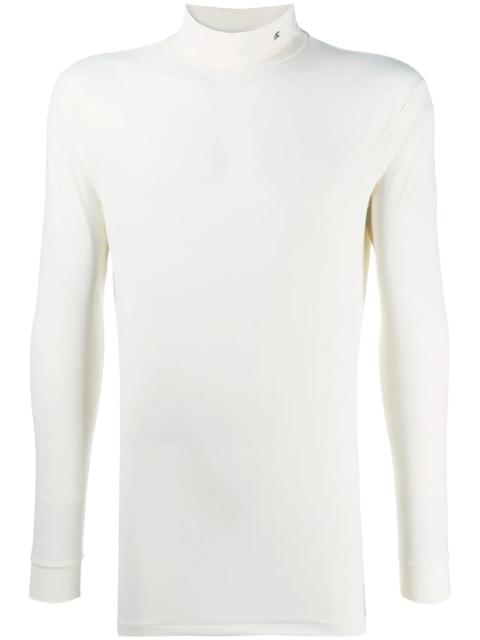 Raf Simons embroidered logo turtleneck top