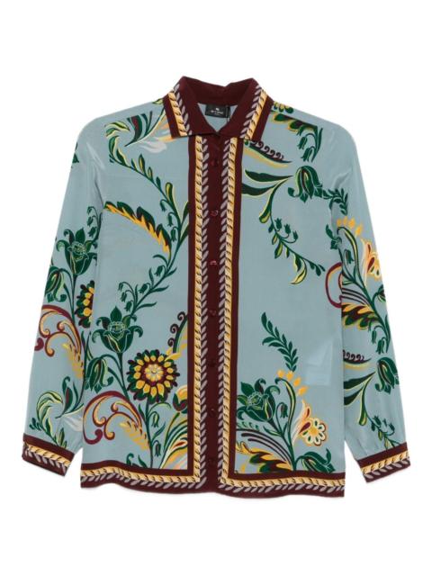 Etro floral-print button-up jacket
