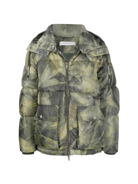 Golden Goose camouflage-print padded coat