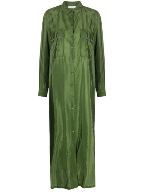 FABIANA FILIPPI satin maxi shirtdress