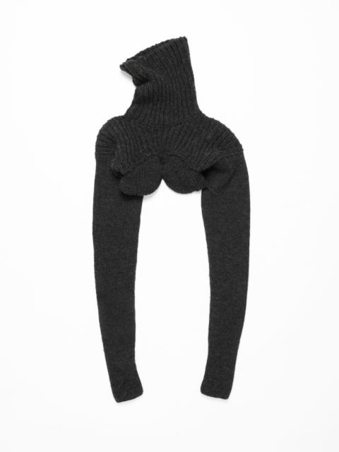 Acne Studios Cropped high neck knit - Anthracite/grey