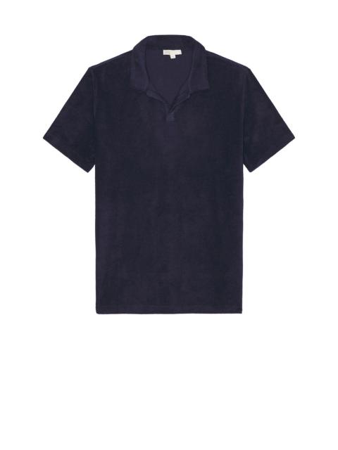 onia Towel Terry Johnny Collar Polo